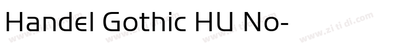 Handel Gothic HU No字体转换